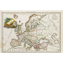 Gravure de 1812 - Europe en 900 et en 1100 - 3