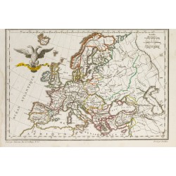 Gravure de 1812 - Europe en 900 et en 1100 - 4