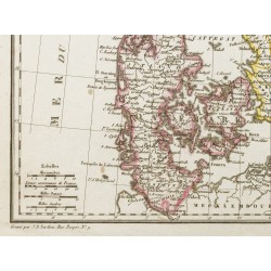 Gravure de 1812 - Carte du Danemark - 5