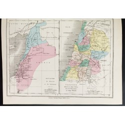 Gravure de 1872 - Moyen orient, Palestine, Syrie, Turquie - 3