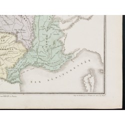 Gravure de 1872 - France géologique - 5