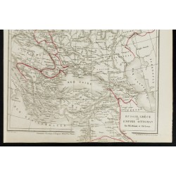 Gravure de 1872 - Carte de l'Europe de l'est. - 3