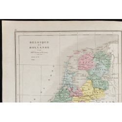Gravure de 1872 - Benelux et Scandinavie - 2