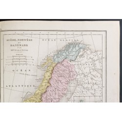 Gravure de 1872 - Benelux et Scandinavie - 3