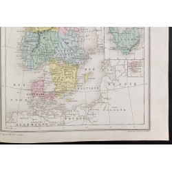 Gravure de 1872 - Benelux et Scandinavie - 5