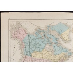 Gravure de 1872 - Amérique du Nord et du Sud - 2