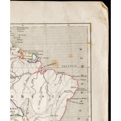 Gravure de 1840ca - Carte de l'Amérique Méridionale - 3