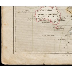 Gravure de 1840ca - Carte de l'Océanie - 4