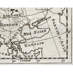Gravure de 1773 - Carte de l'Europe - 6