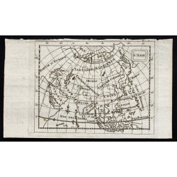 Gravure de 1773 - Carte de l'Asie - 2