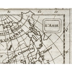 Gravure de 1773 - Carte de l'Asie - 4
