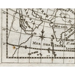 Gravure de 1773 - Carte de l'Asie - 5