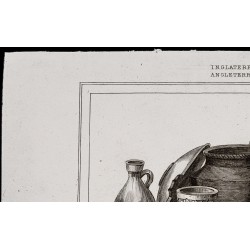 Gravure de 1842 - Vases & Ustensiles - 2