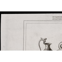 Gravure de 1842 - Vases - Époque romaine - 2