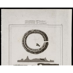Gravure de 1842 - Plans de Chambres souterraines - 2