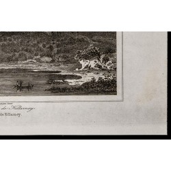 Gravure de 1842 - Le lac de Killarney - 5