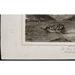 Gravure de 1842 - Le Loch Lomond - 4