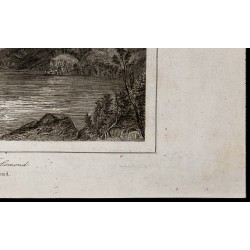 Gravure de 1842 - Le Loch Lomond - 5