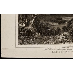 Gravure de 1842 - Le lac de Dervent - 4