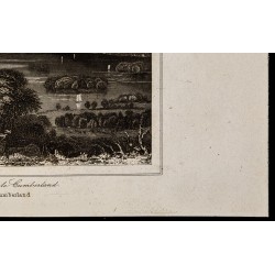 Gravure de 1842 - Le lac de Dervent - 5