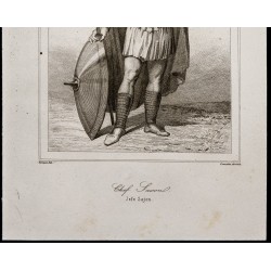 Gravure de 1842 - Chef Saxons - 3