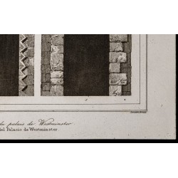 Gravure de 1842 - Palais de Westminster - 5