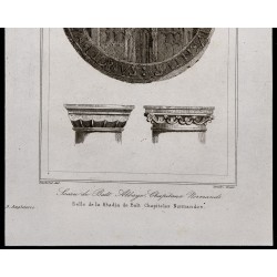 Gravure de 1842 - Sceau de Balt Abbaye - 3