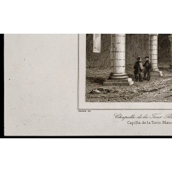 Gravure de 1842 - Chapelle de la Tour Blanche - 4