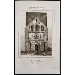 Gravure de 1842 - Église d'Ifley - 1