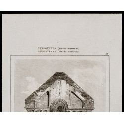Gravure de 1842 - Église du Château de Norfolk - 2