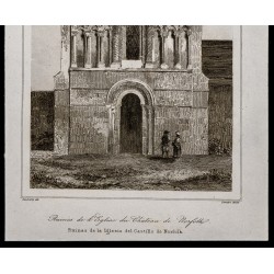 Gravure de 1842 - Église du Château de Norfolk - 3