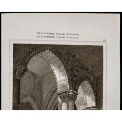 Gravure de 1842 - Église St-Pierre - Northampton - 2