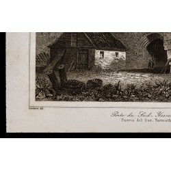 Gravure de 1842 - Porte du Sud - Yarmouth - 4
