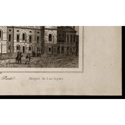 Gravure de 1842 - St James Park - Londres - 5