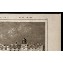 Gravure de 1842 - Écuries du roi à Charing Cross - 3