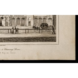 Gravure de 1842 - Écuries du roi à Charing Cross - 5