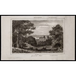 Gravure de 1842 - Greenwich Park - Londres - 1