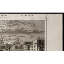 Gravure de 1842 - Hôpital de Greenwich - 3