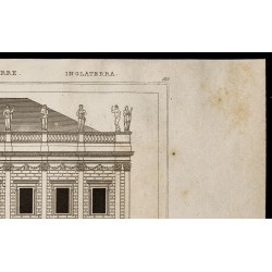 Gravure de 1842 - Palace White-Hall à Londres - 3