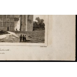 Gravure de 1842 - Château de Kenilworth - 5