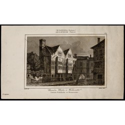 Gravure de 1842 - Chambre étoilée à Westminster - 1