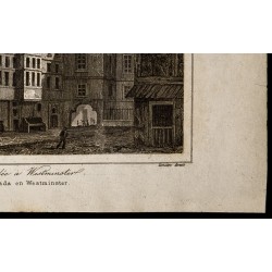 Gravure de 1842 - Chambre étoilée à Westminster - 5