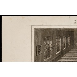 Gravure de 1842 - Lieu public pour la lecture - 2
