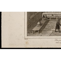 Gravure de 1842 - Lieu public pour la lecture - 4