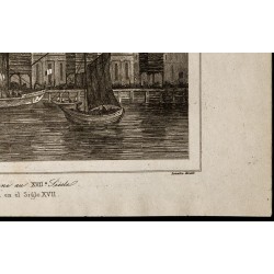 Gravure de 1842 - La douane - Londres - 5