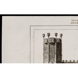 Gravure de 1842 - Tombeau d'Edouard IV à Windsor - 2