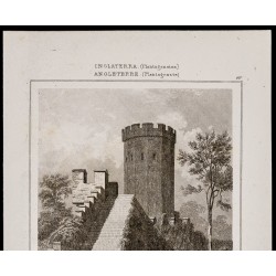 Gravure de 1842 - Chateau de Warwick - 2