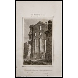 Gravure de 1842 - Prieuré de Tinemouth - 1