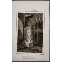 Gravure de 1842 - Chaire - Burlingham - 1
