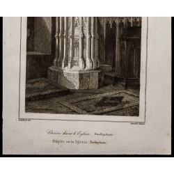 Gravure de 1842 - Chaire - Burlingham - 3